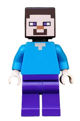 Steve (Purple Pants) - LEGO Minecraft Minifigure (2022)