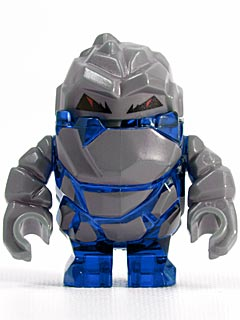 Glaciator, Rock Monster (Trans-Blue) - LEGO Power Miners Minifigure (2009)