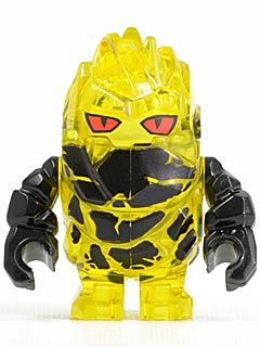 Combustix, Rock Monster (Trans-Yellow) - LEGO Power Miners Minifigure (2010)