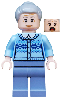 Aunt May (Light Blue Sweater) - LEGO Marvel Minifigure (2019)