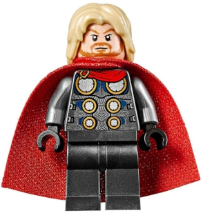 Thor (Spongy Cape, Pearl Dark Gray Legs) - LEGO Marvel Minifigure (2020)