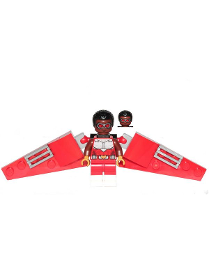 Falcon (Red Brick Built Wings) - LEGO Marvel Minifigure (2021)