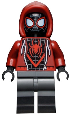 Spider-man (Miles Morales, Dark Hood) - LEGO Marvel Minifigure (2021)