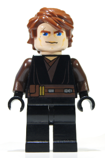 Anakin Skywalker (Clone Wars, Dark Brown Arms) - LEGO Star Wars Minifigure (2011)