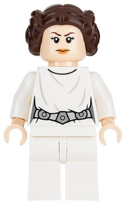 Princess Leia (White Dress, Detailed Belt, Legs) - LEGO  Star Wars Minifigure (2016)