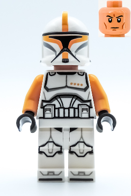 Clone Trooper Commander (Episode 2, Printed Legs and Boots,Yellow markings) - LEGO Star Wars Minifigure (2022)